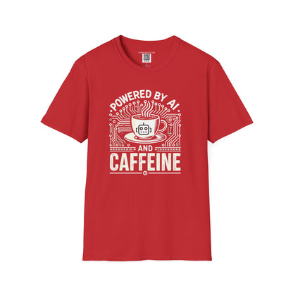 "Powered by AI and Caffeine" Tee