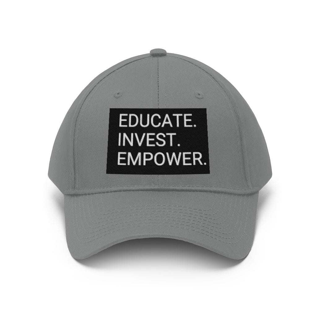 EDUCATE.INVEST.EMPOWER. Cap - EDU HUSTLE