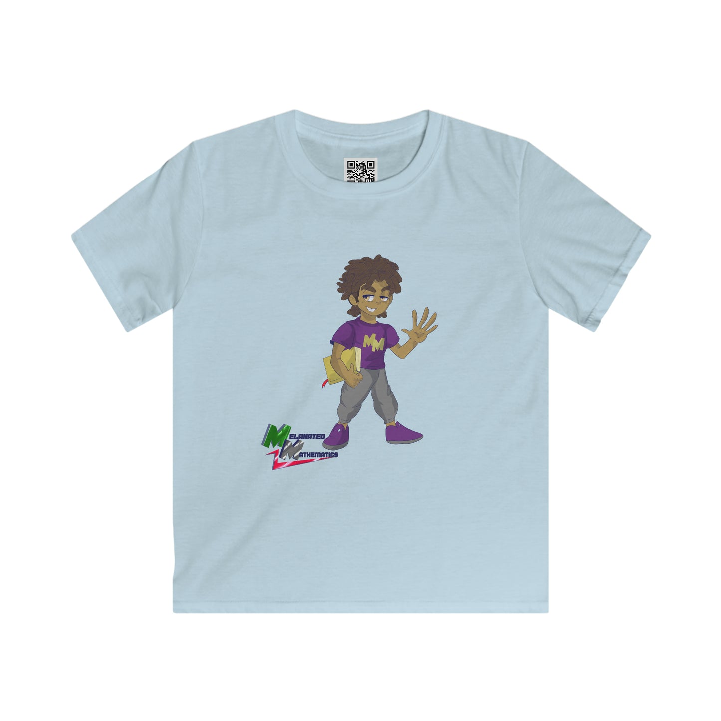 Melanated Mathematics "Bookmark" Kids Tee + Grades 1-2 Workbook Download - EDU HUSTLE