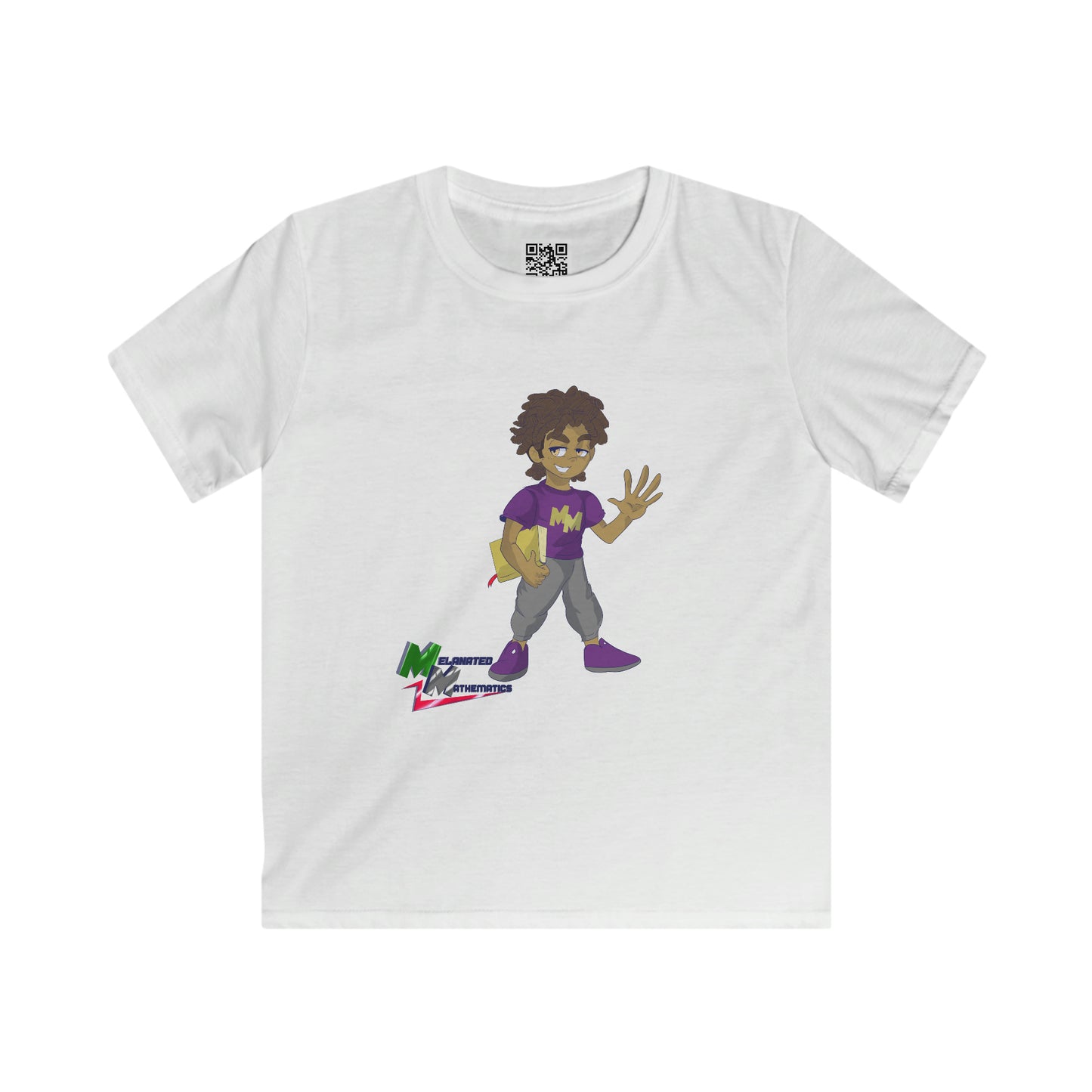 Melanated Mathematics "Bookmark" Kids Tee + Grades 1-2 Workbook Download - EDU HUSTLE