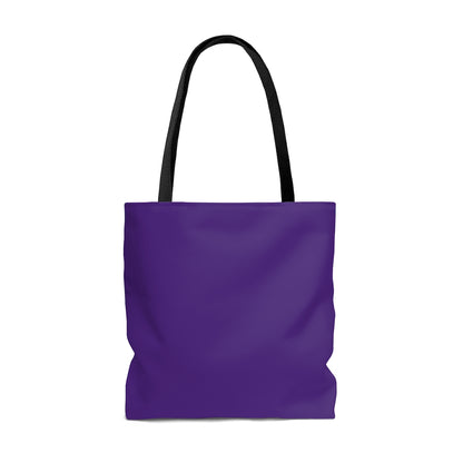 TEACH AND L(EARN) Tote Bag (Purple/White) - EDU HUSTLE